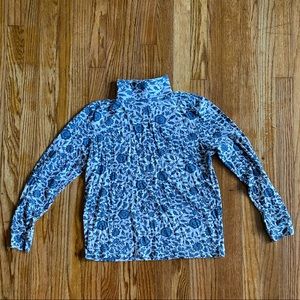 Vintage floral turtle neck